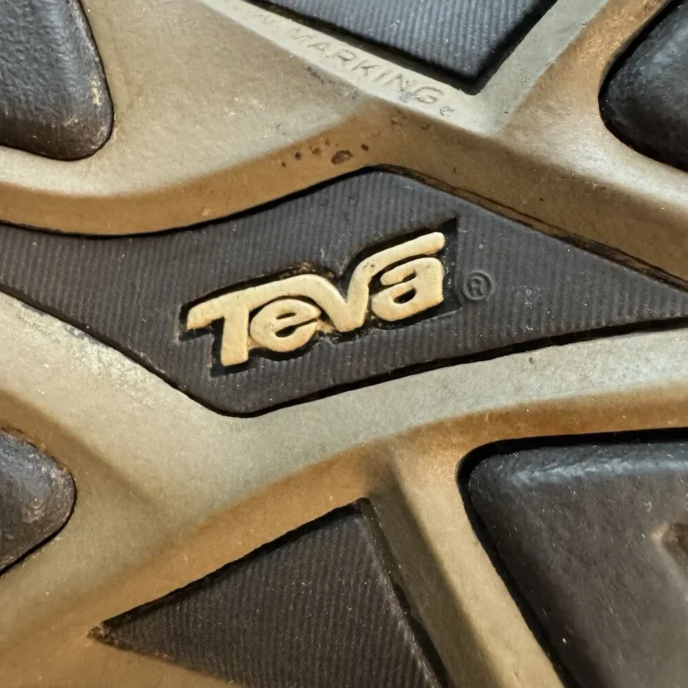 Teva 6148 Omnium 2 Sports Sandals Men's 13 Brown Hiking Beach Shoes Closed Toe